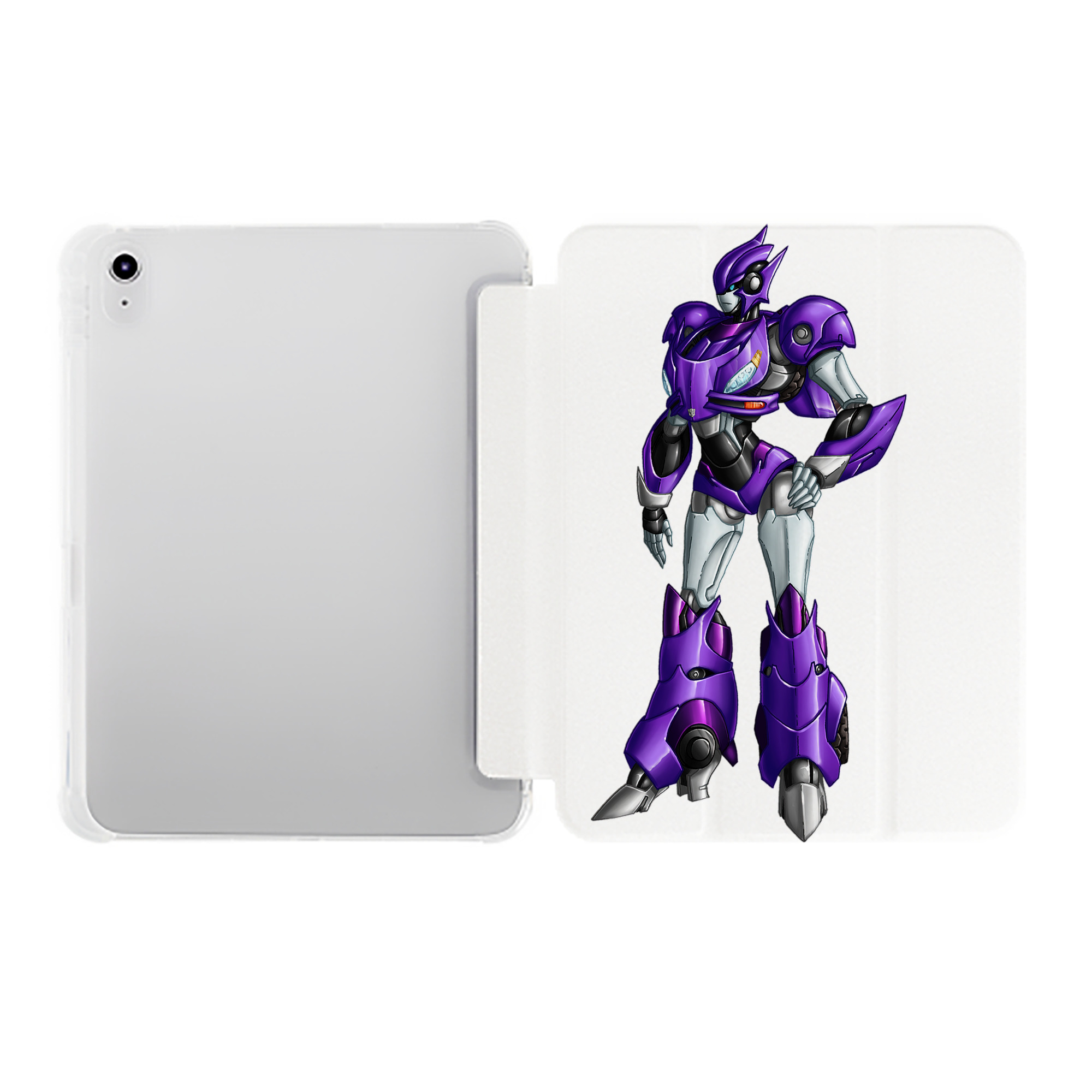 （画像用）  IPad ケース ペン収納付き 三つ折りスタンド PUレザー×シリコン 対応機種9.5/10.5/10.9インチ